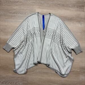 Kit‎ and Ace Silk Cashmere Shawl Poncho Sweater OSFM Color Cream